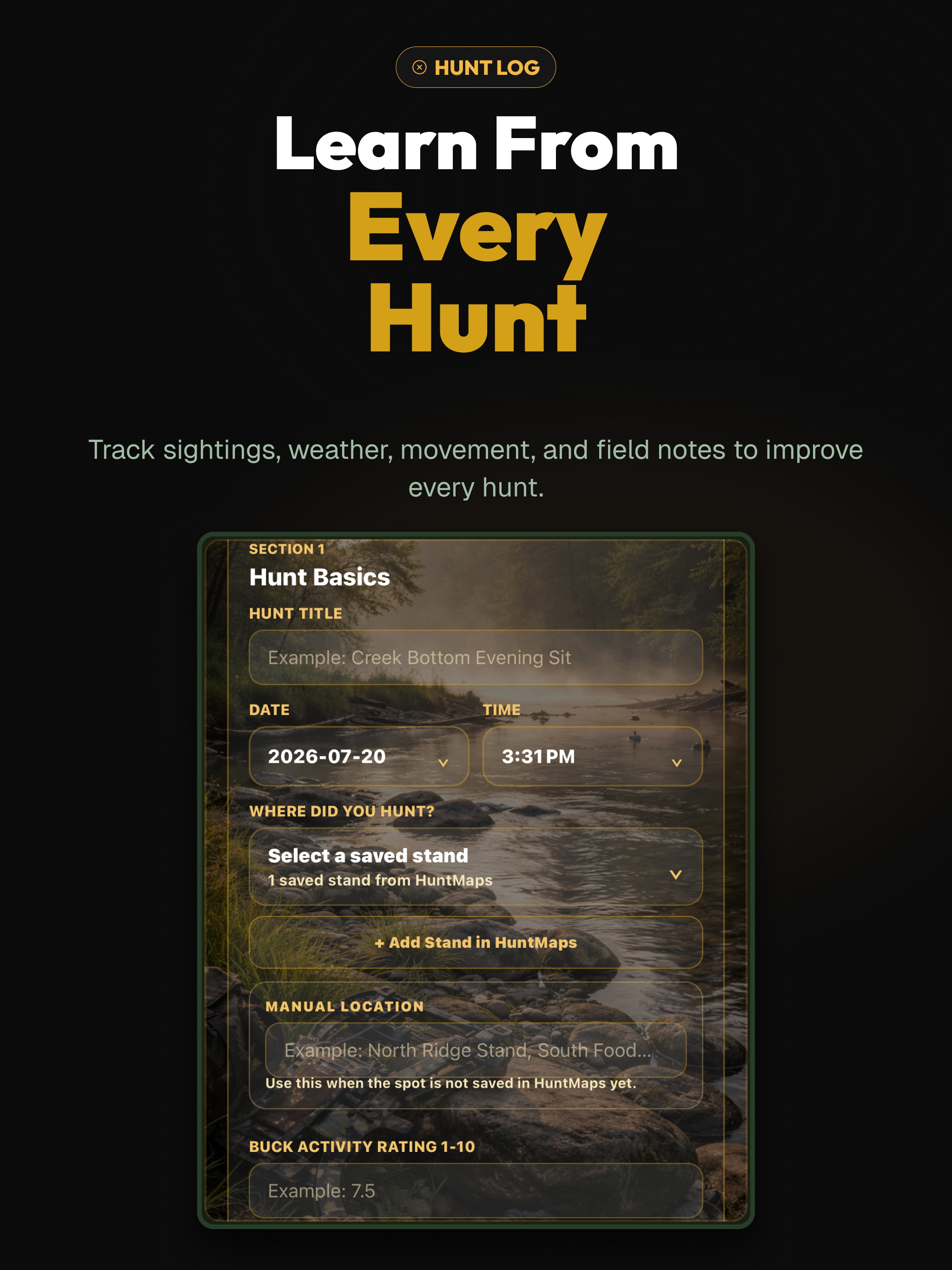 RackLog: Whitetail Hunt App screenshot 19
