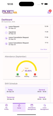 Probity HR screenshot