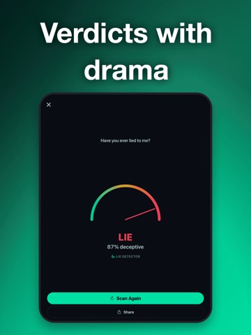 Lie Detector・Truth Scanner iPad screenshot