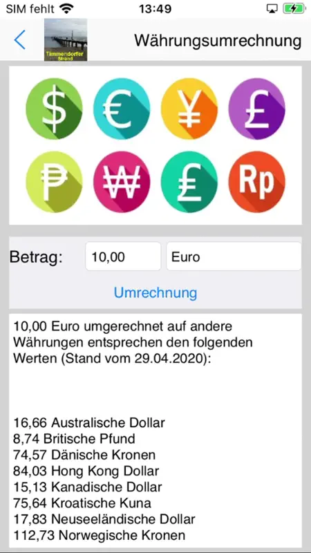 TimmendorferStrand UrlaubsApp screenshot 8 of 10