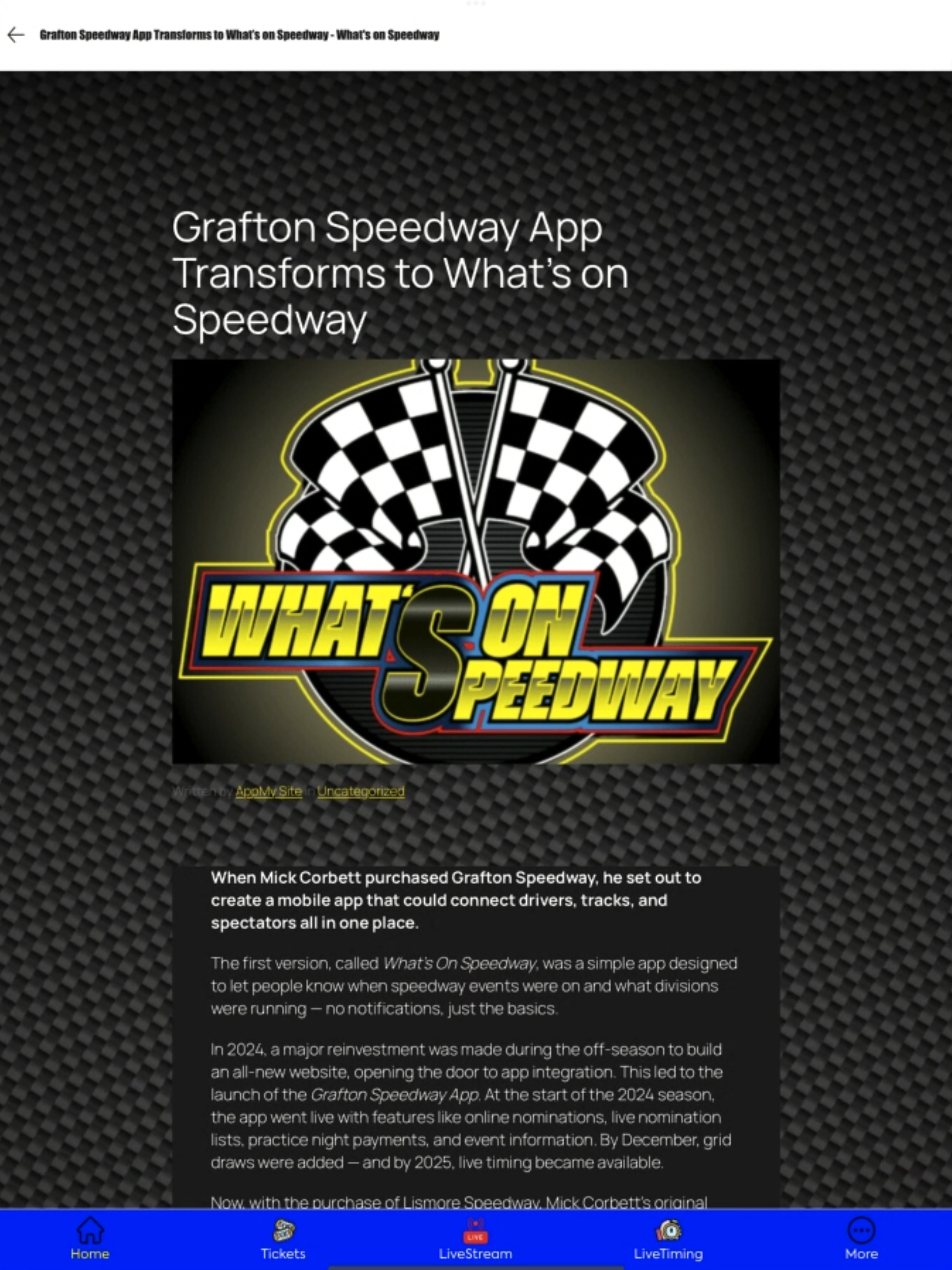 What's on Speedway screenshot 10