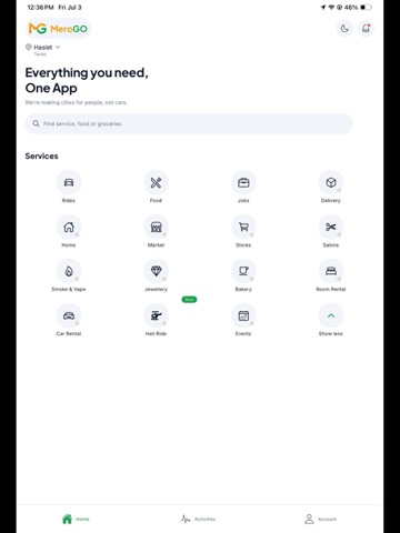 MeroGO iPad screenshot