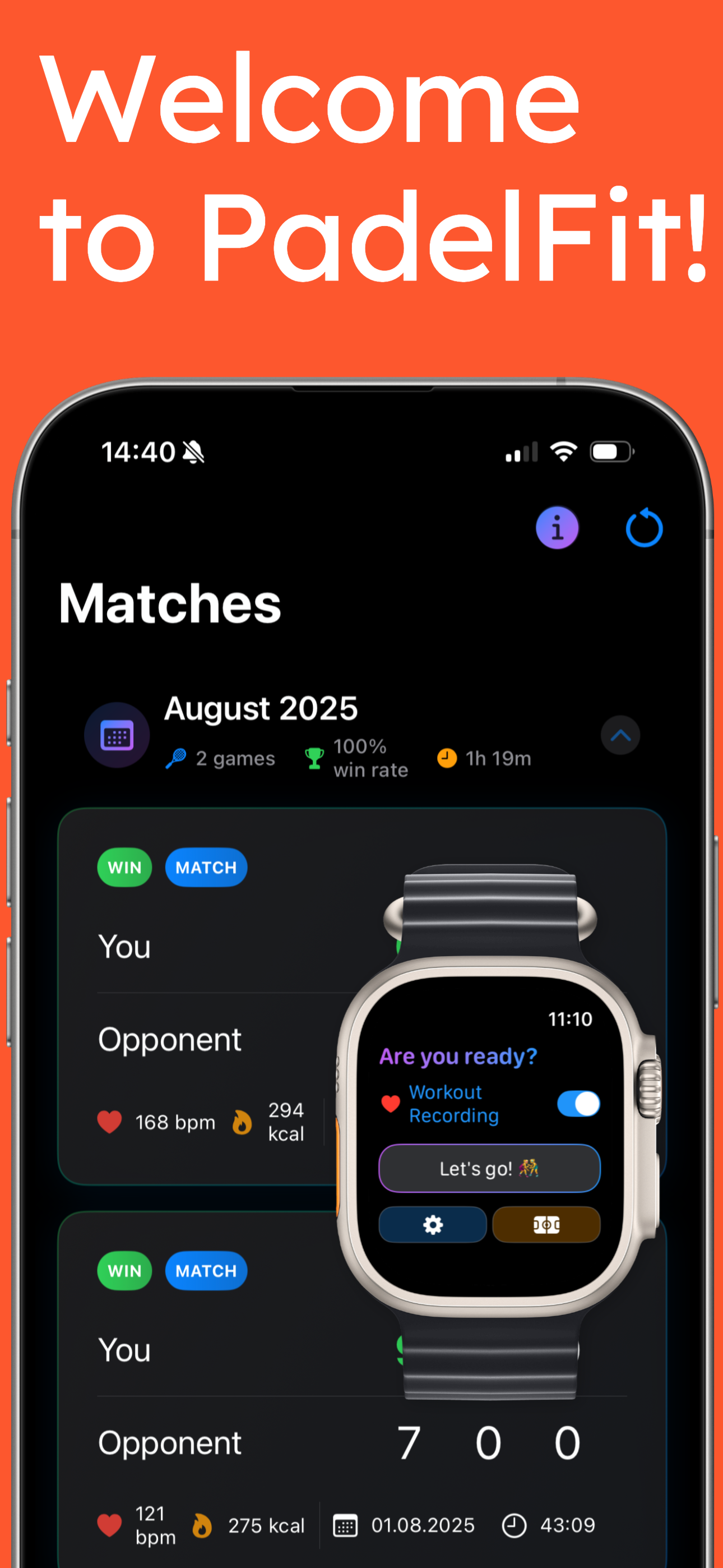 PadelFit Score Tracker