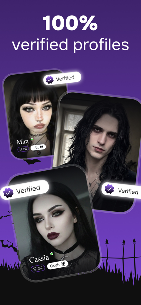 DarkHeart: Goth Dating App screenshot 4