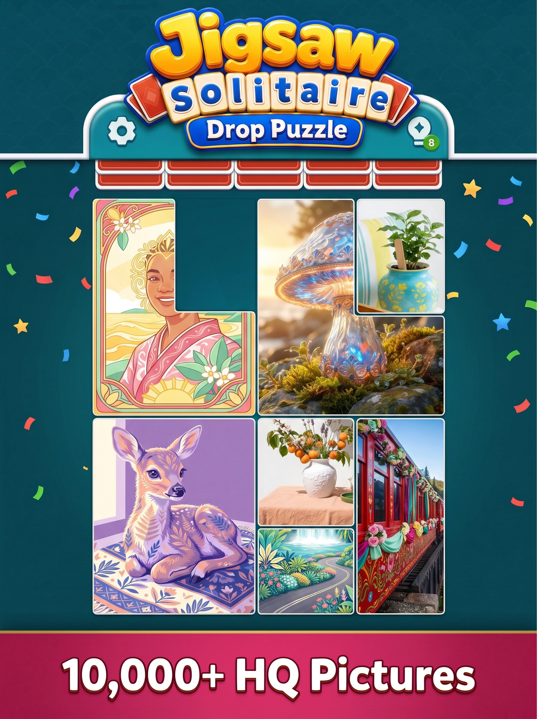 Jigsaw Solitaire: Drop Puzzle screenshot 6