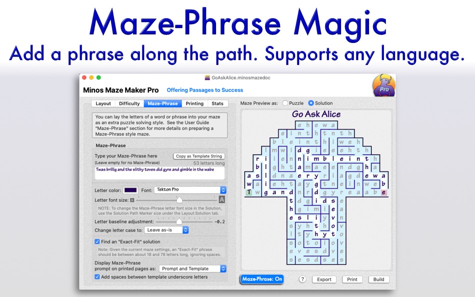 #2. Minos Maze Maker (macOS) Podle: Eduard Schwan
