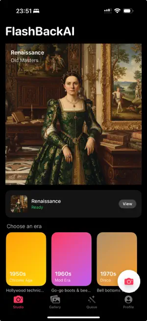 FlashBackAI - Time Travel Pics screenshot 1