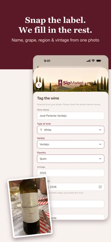 SipMarked: Wine Journal screenshot 1 of 7
