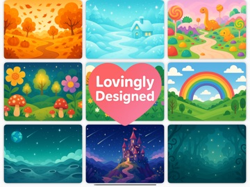Unicorn Sticker Games for Kids iPad screenshot