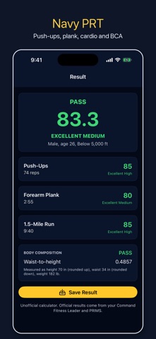 Fitness Test Pro Elite app screenshot 3
