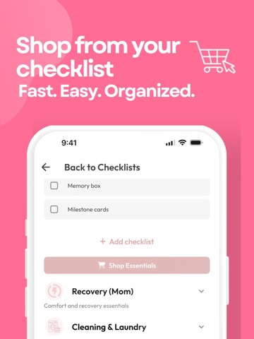 NOLU: Pregnancy Checklist iPad screenshot