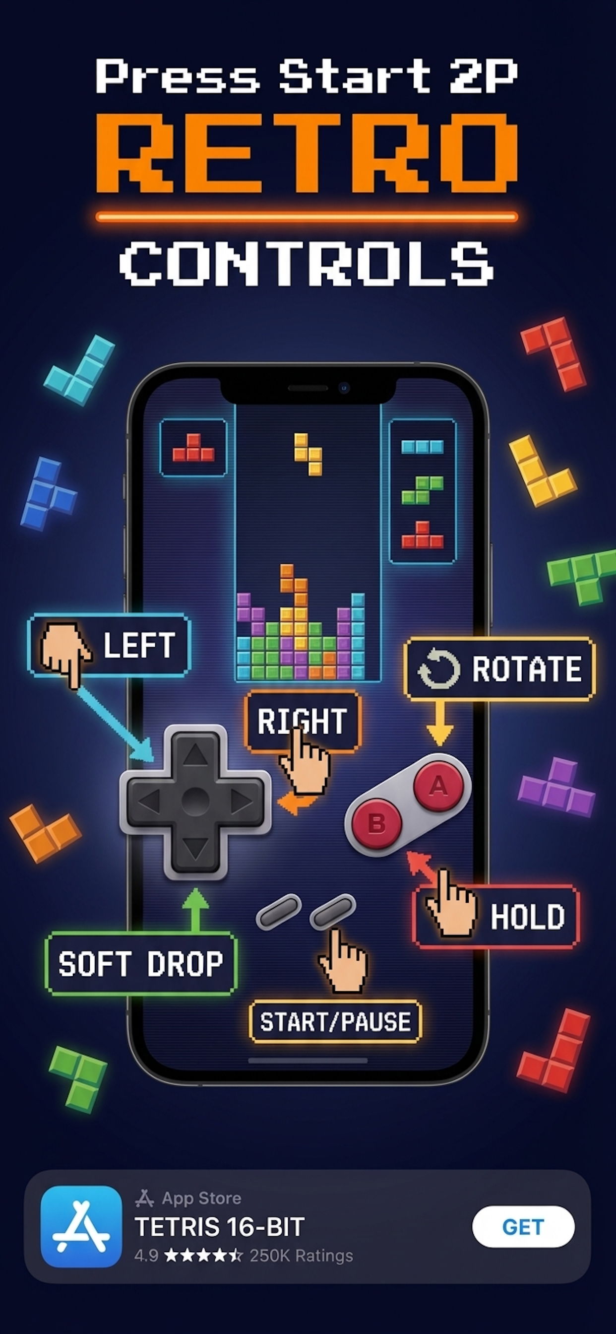Block Stack 16-Bit: Puzzle screenshot 3