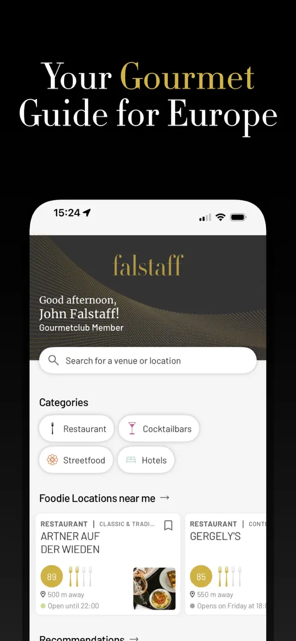Screenshot #1 pour Falstaff Guide