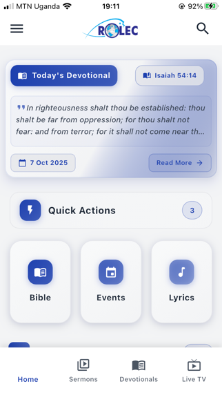 RoLEC app screenshot