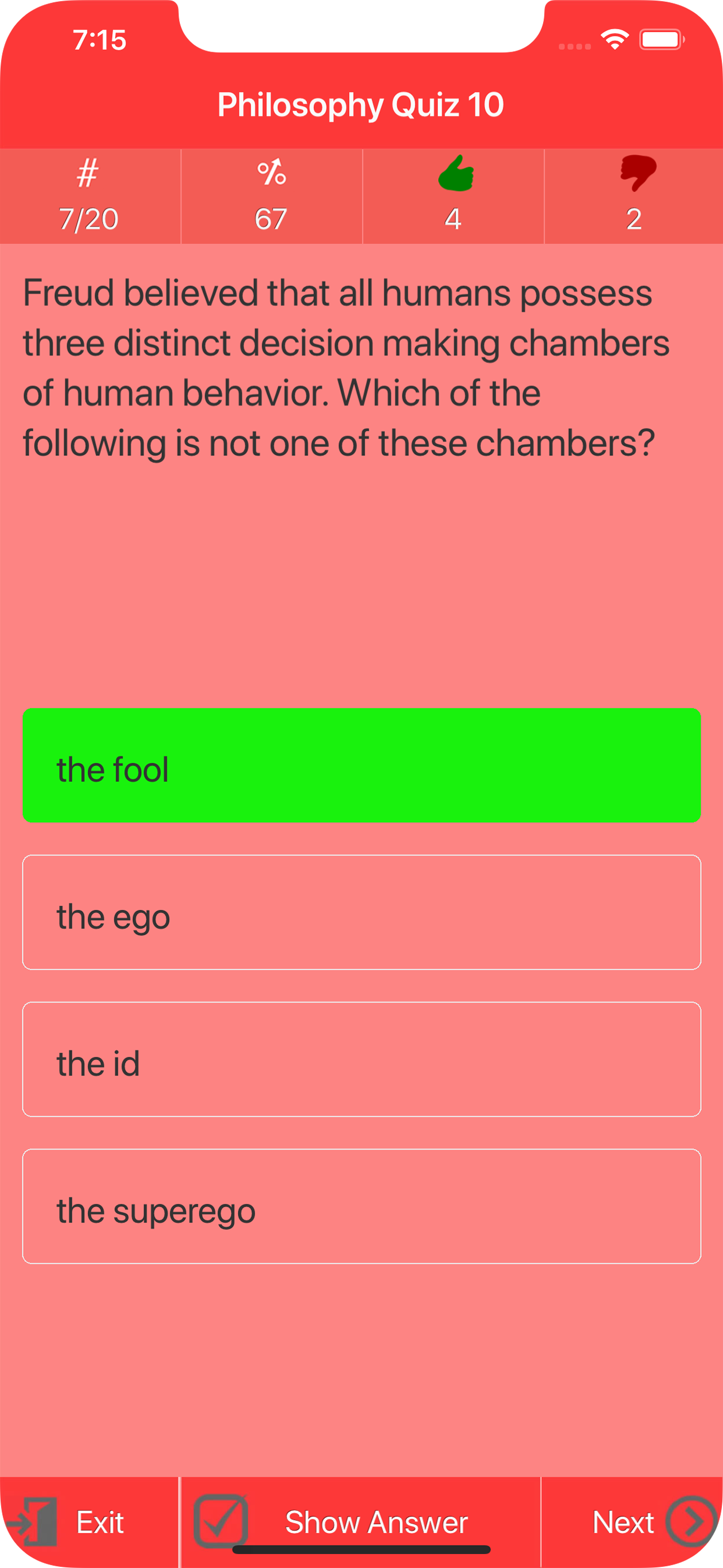 Philosophy Quizzes