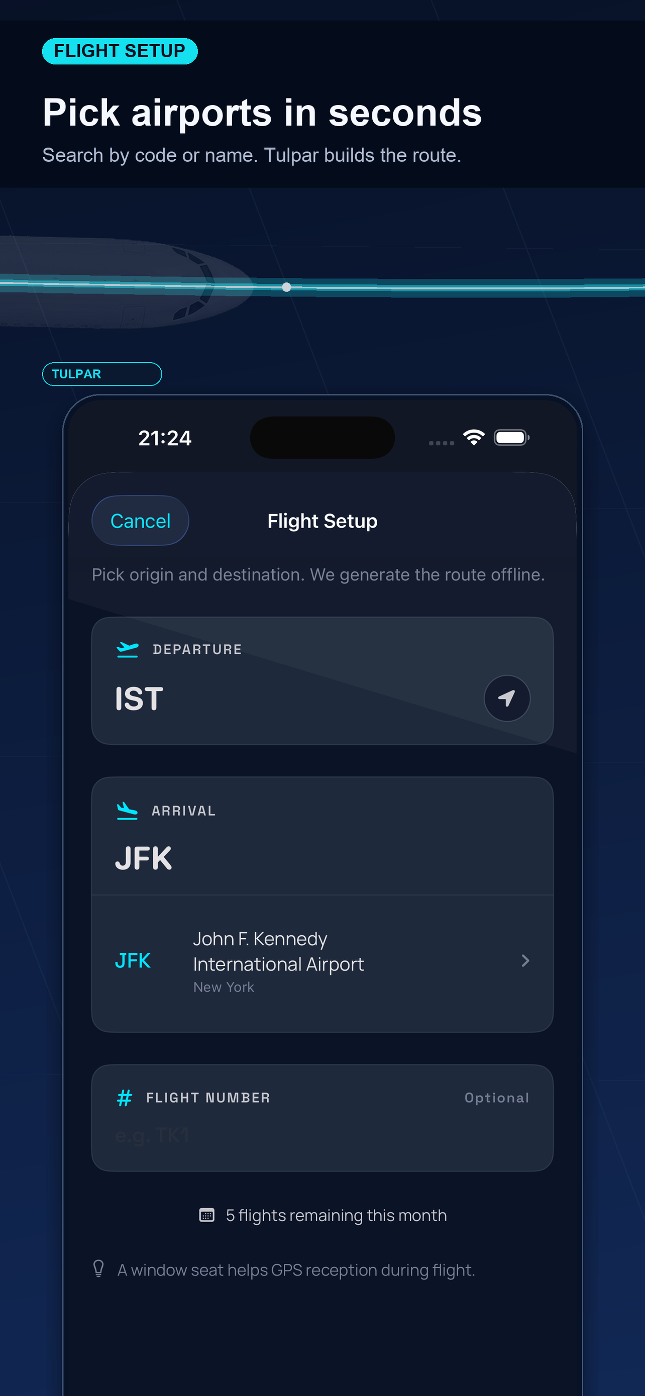 Tulpar Offline Flight Tracker screenshot 4