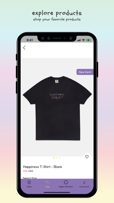 Happiness Project Screenshot