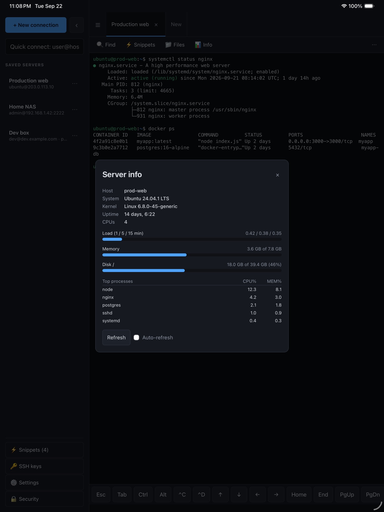 Screenshot 8 of SSH Console