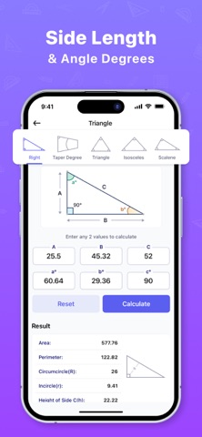 Angle Finder Calculator Screenshot 2 of 6