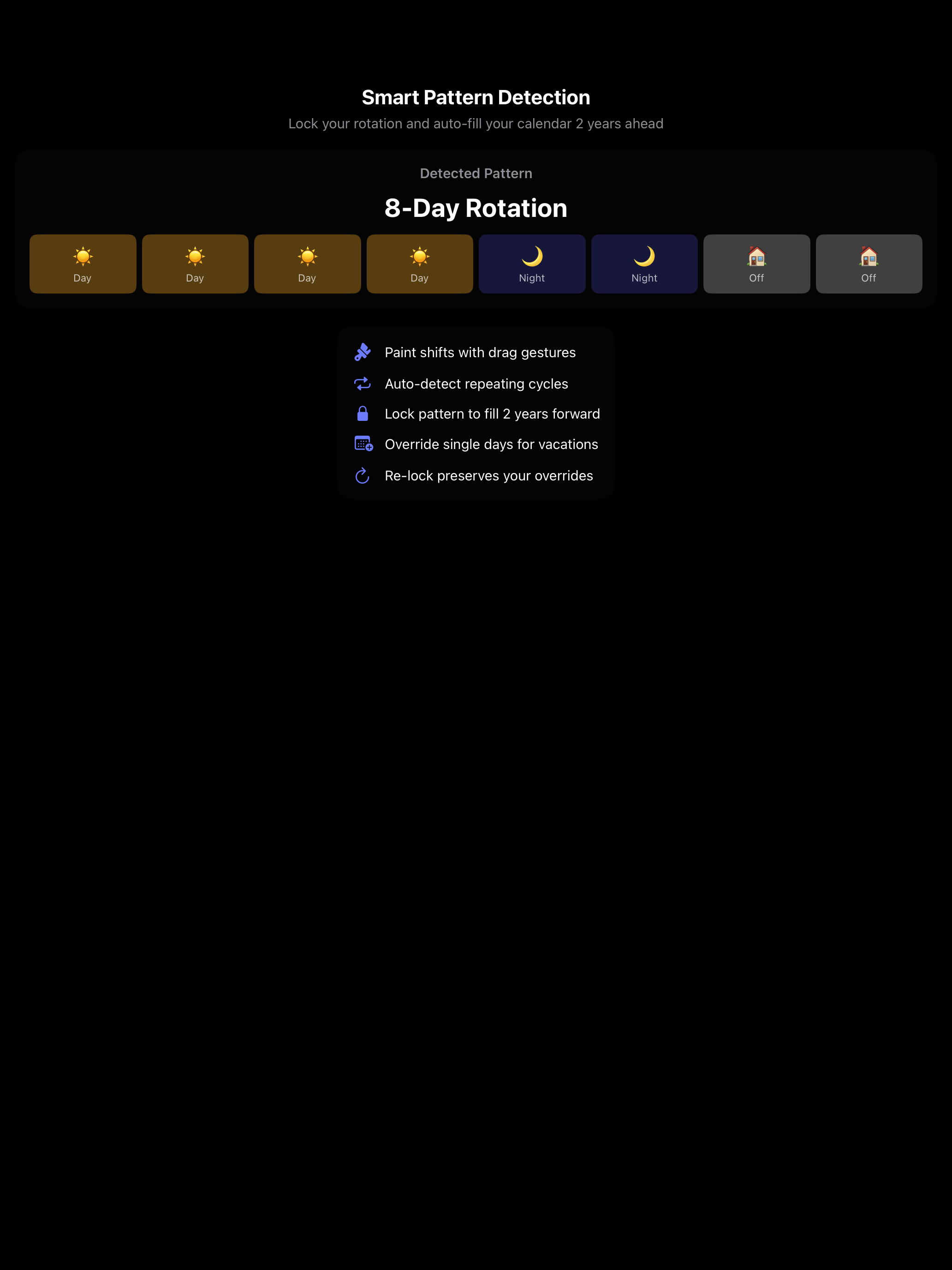 Shift Worker Calendar & Alarm