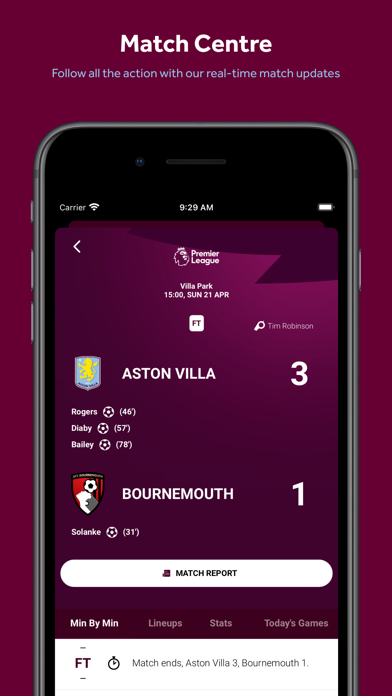 Aston Villa FC Screenshot