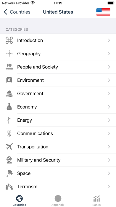 Screenshot #2 pour World Factbook Info 2025