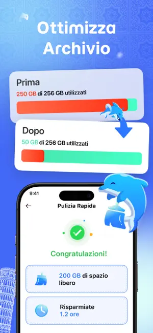 Dolphin Cleaner: Cleanup Space iPhone screenshot 2