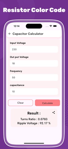 Electronics Toolkit calc Screenshot 3 of 6