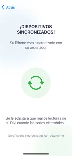 Captura de pantalla de DNI Remoto en iPhone 4