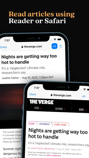 Скриншот NewsFlash RSS на iPhone 2