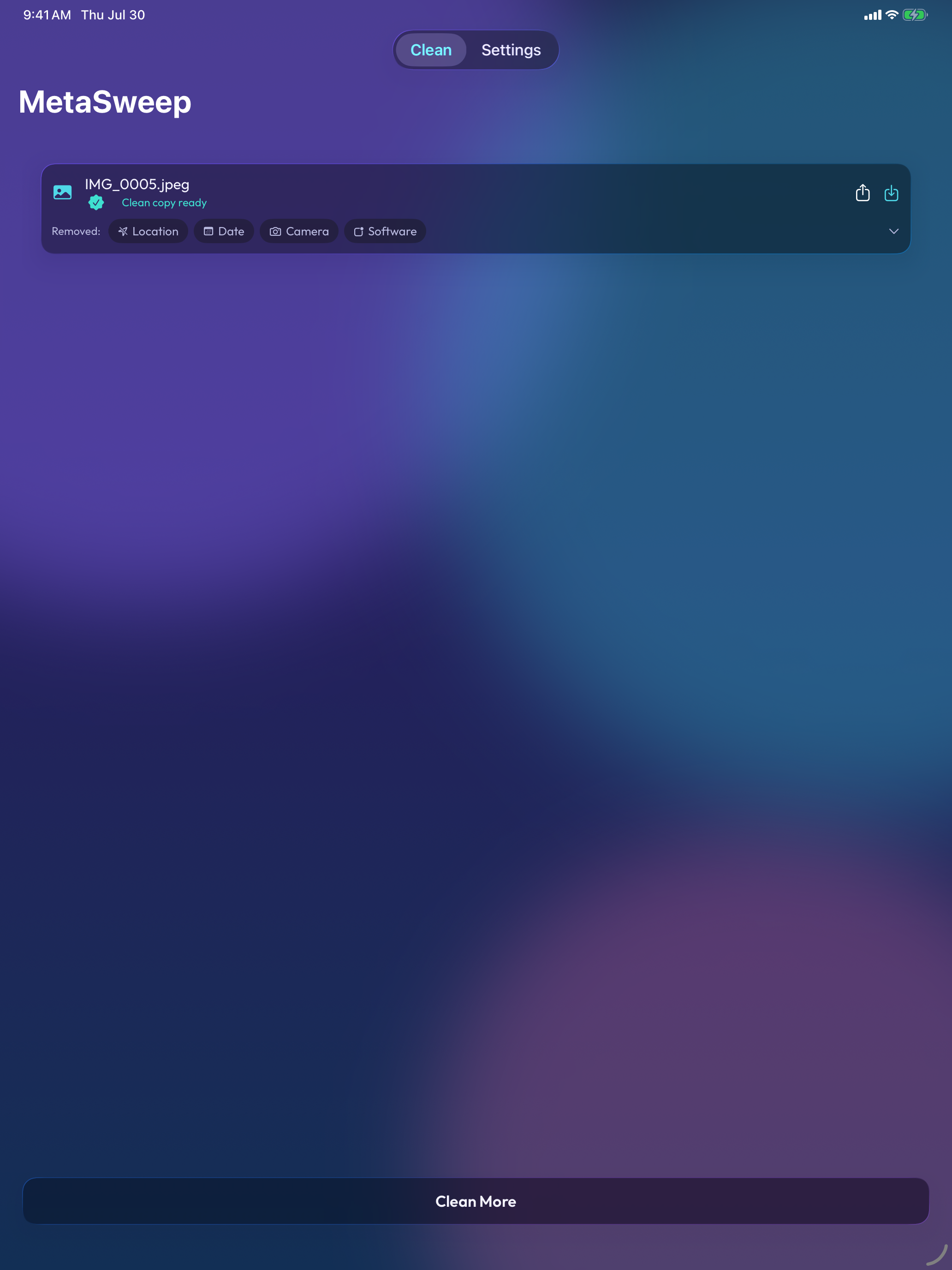 MetaSweep: EXIF & GPS Remover screenshot 13