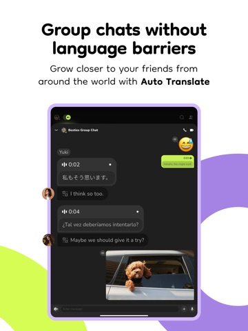 buz - voice connects iPad screenshot