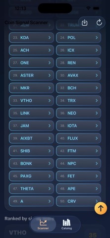 Coin Signal Scanner screenshot