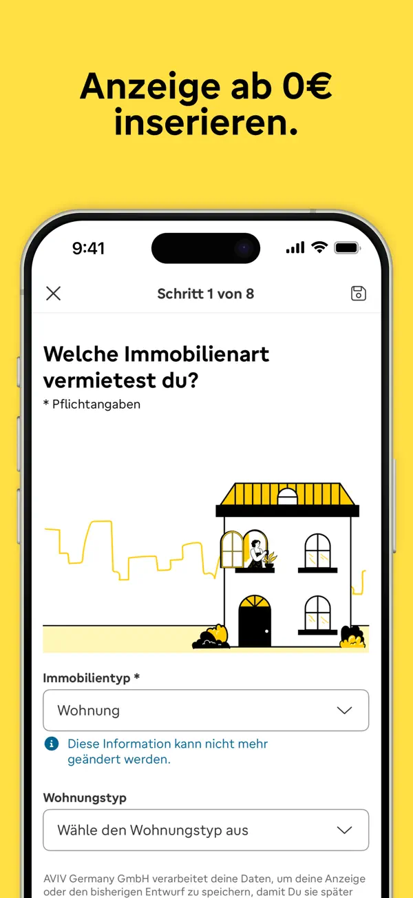 immowelt – Immobilien Suche iPhone App Screenshot 5 – Produktivität