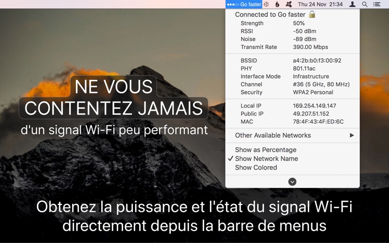 Screenshot #1 pour WiFi Signal Strength: Wifiry