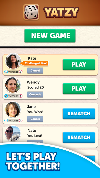 Dice Yatzy - Classic Fun Game iPhone screenshot