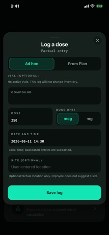 PepSync: Peptide Calculator Screenshot 5 of 7