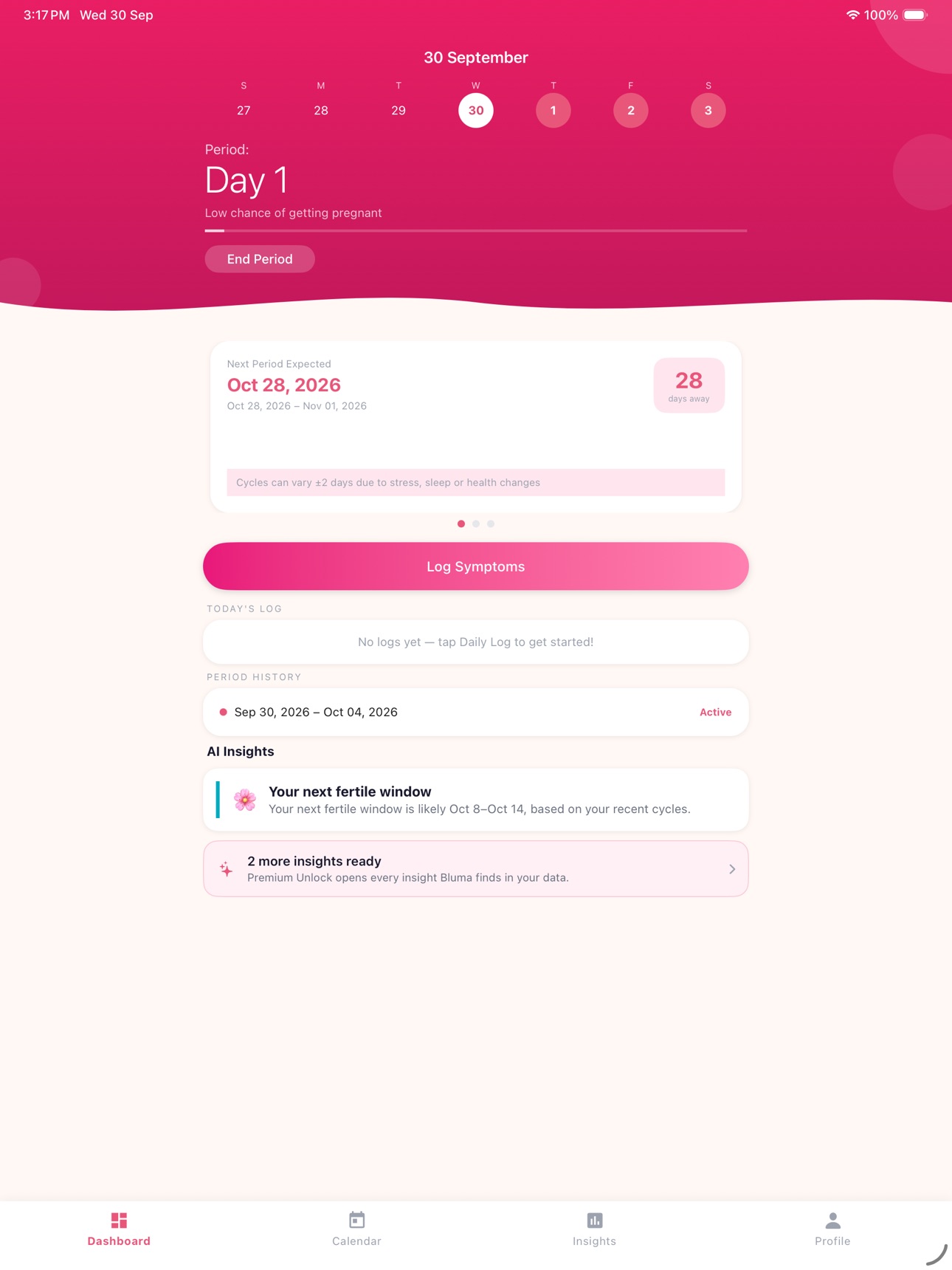 Screenshot 6 of Bluma: Period & Cycle Tracker