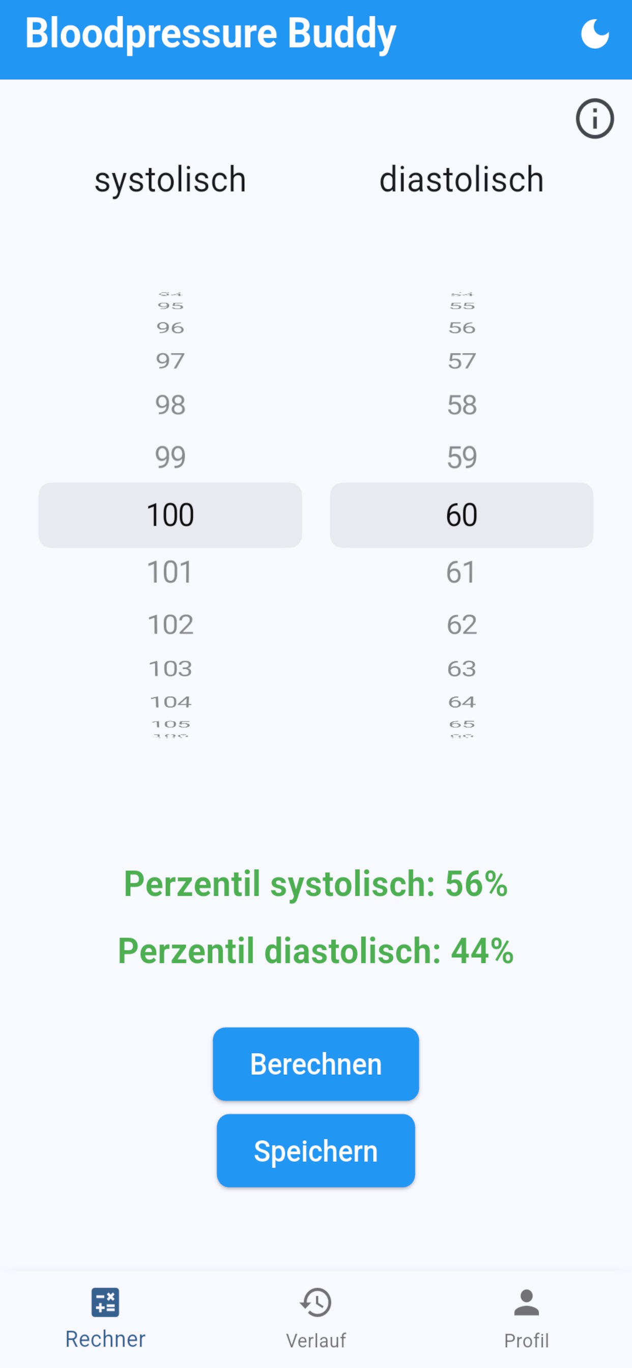 Screenshot 1 of Bloodpressure Buddy