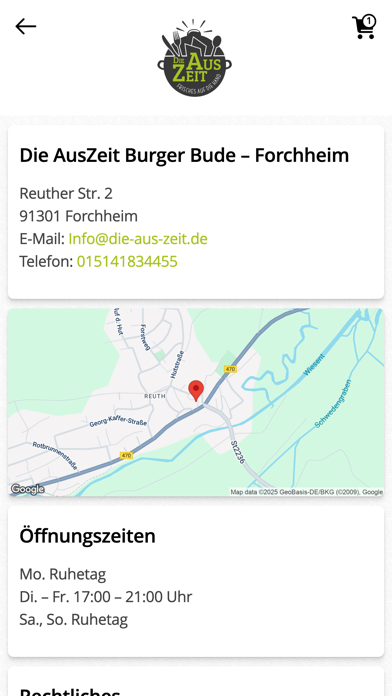 Die AusZeit Burger Forchheim Screenshot