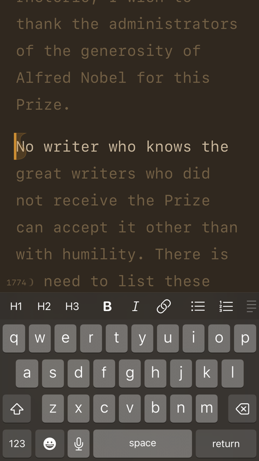 #5. Paper: Writing App, Notes (iOS) 由: Mihhail Lapushkin