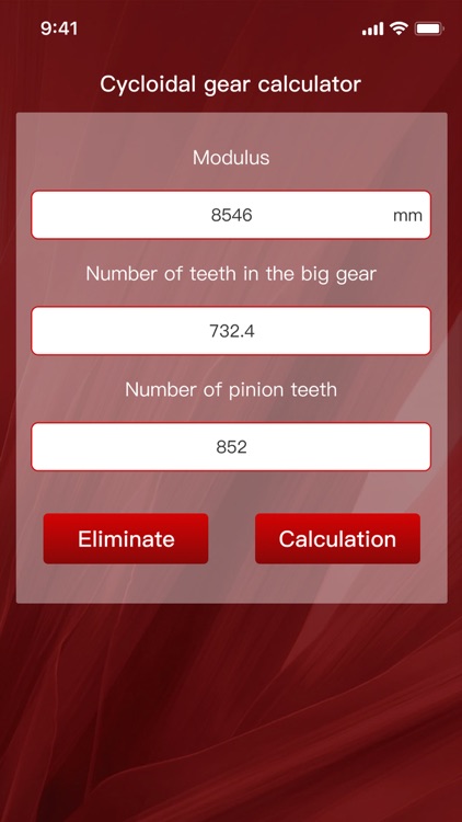 Cycloidal gear calculation