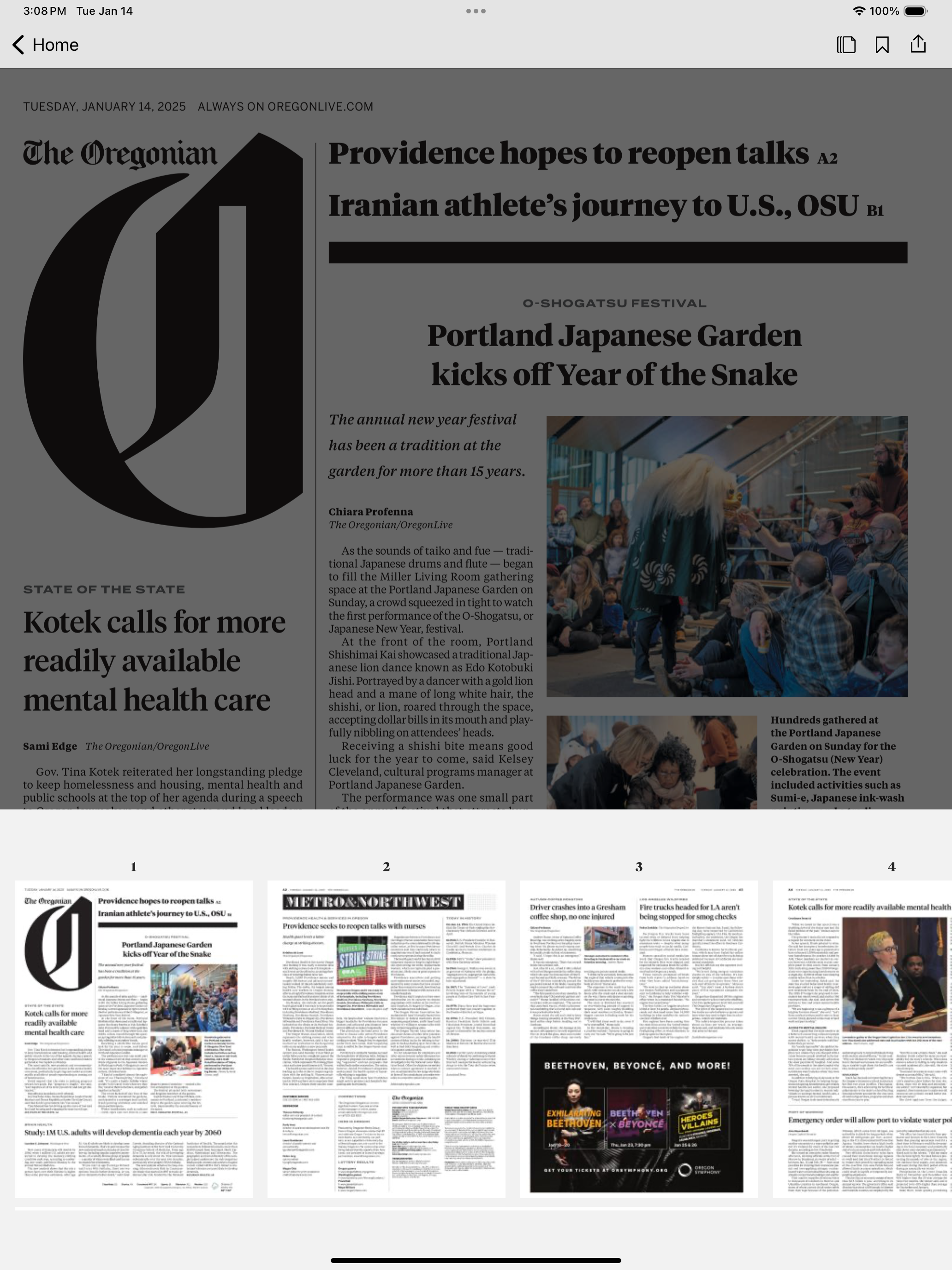 The Oregonian News