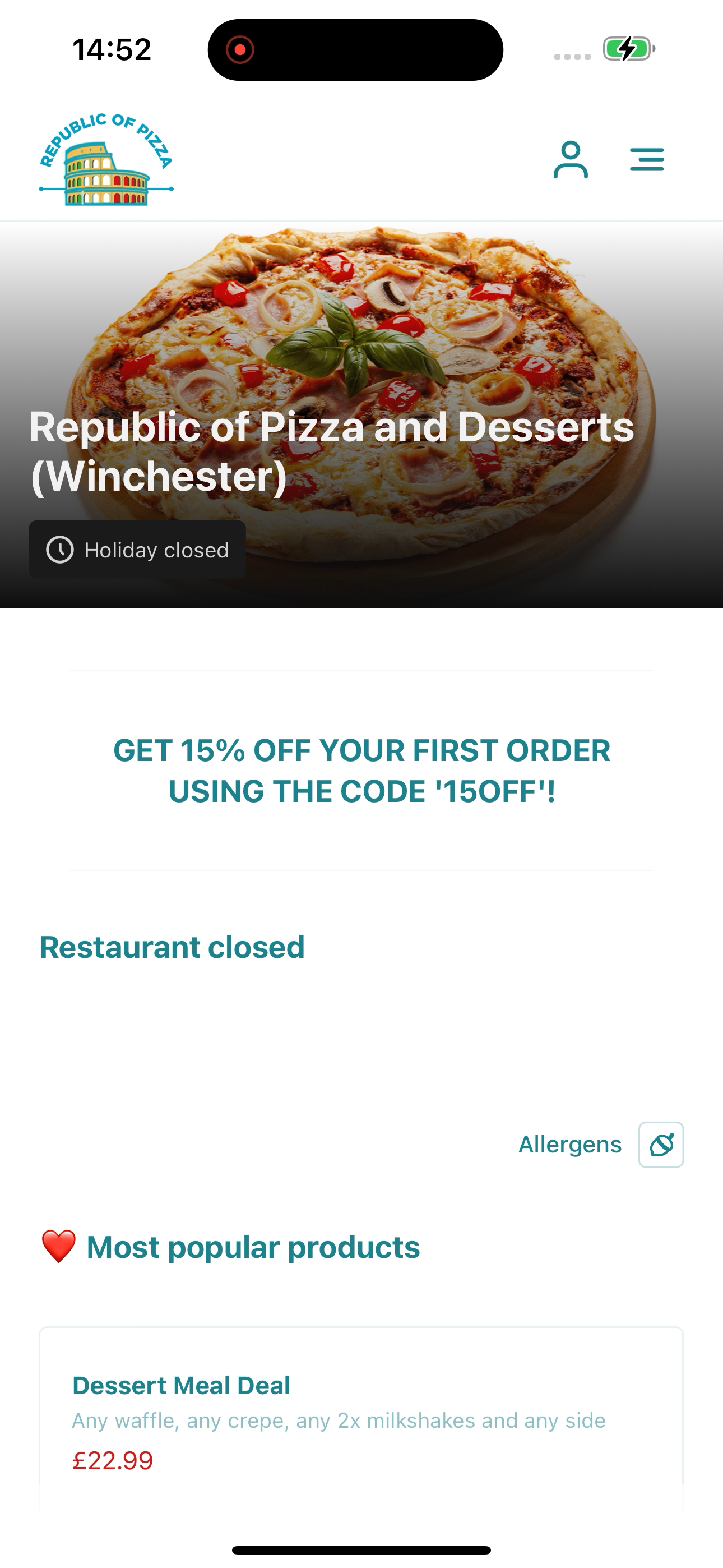 Republic of Pizza and Desserts