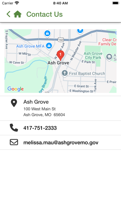 City of Ash Grove Screenshot