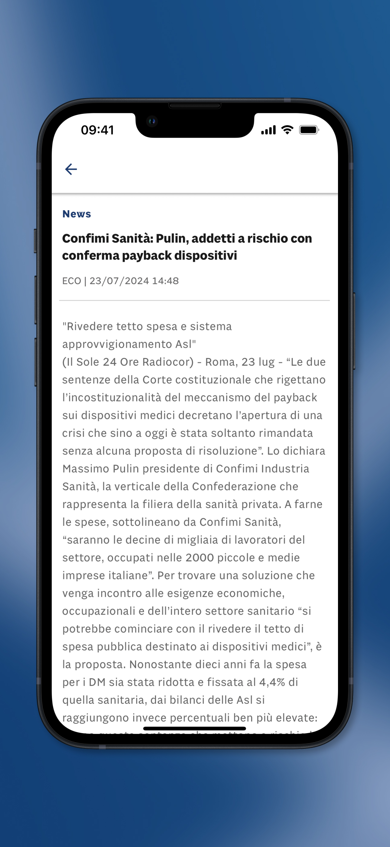 24 Ore Radiocor screenshot 4