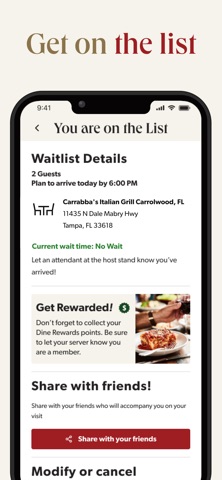 Carrabba's Screenshot 5 of 6