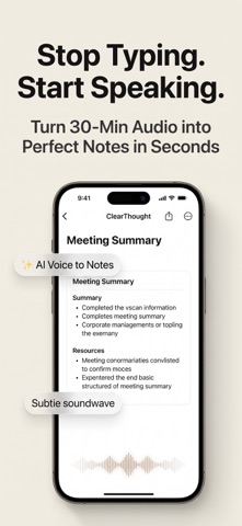 AI Voice Notes & Transcriber Screenshot 1 of 8