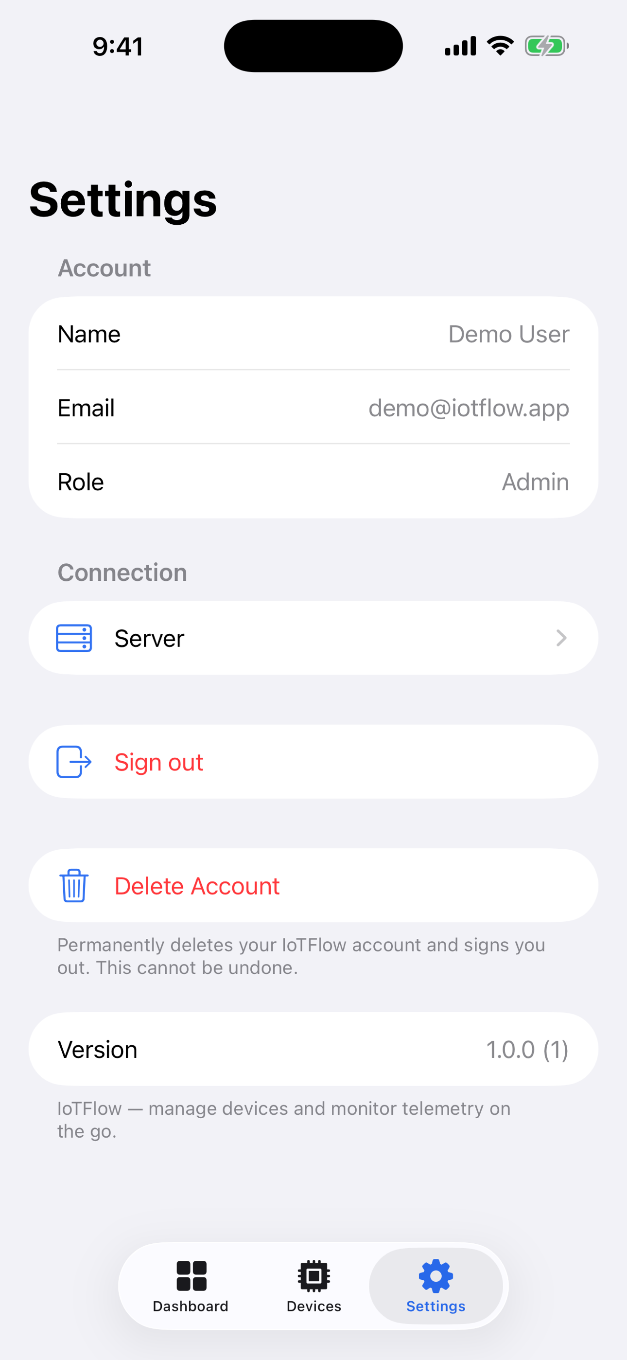 IoTFlow screenshot 4
