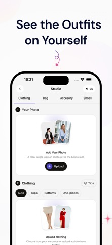 AI Outfit Try-On: Outfix iPhone screenshot